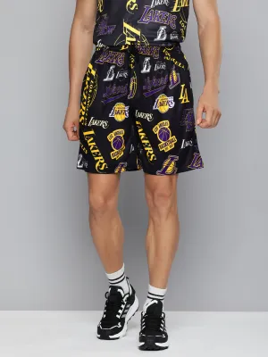 Los Angeles Lakers: Logo Mash Basketball Shorts