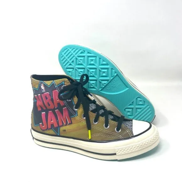 💖MEGA SALE💖Converse Women  171692C CHUCK 70 HI Brown Solar Red Electric Aqua