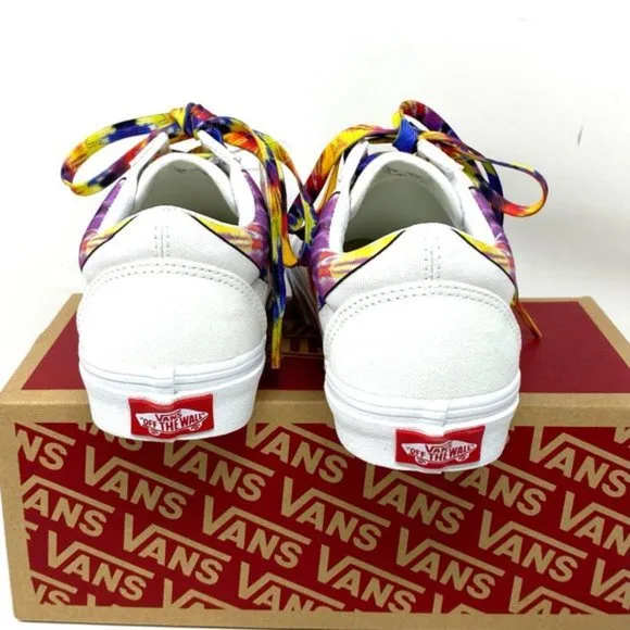 💖MEGA SALE💖VANS Old Skool Warp Canvas White Tie Dye Shoe Women’s VN0A4U3B21R