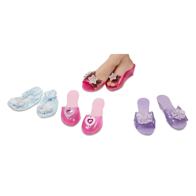 Melissa & Doug Role Play Collection - Step In Style! Dress-Up Shoes