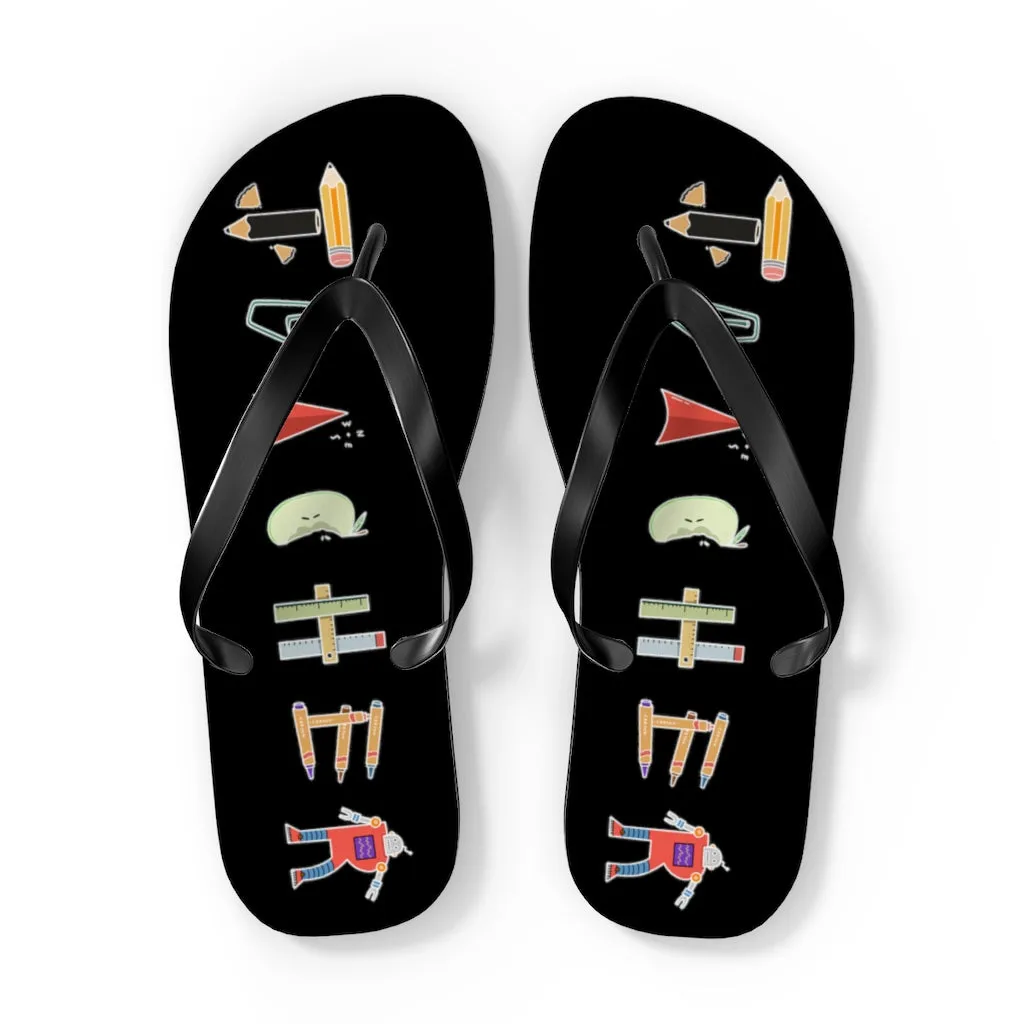 Men's Teacher Objects Flip Flops