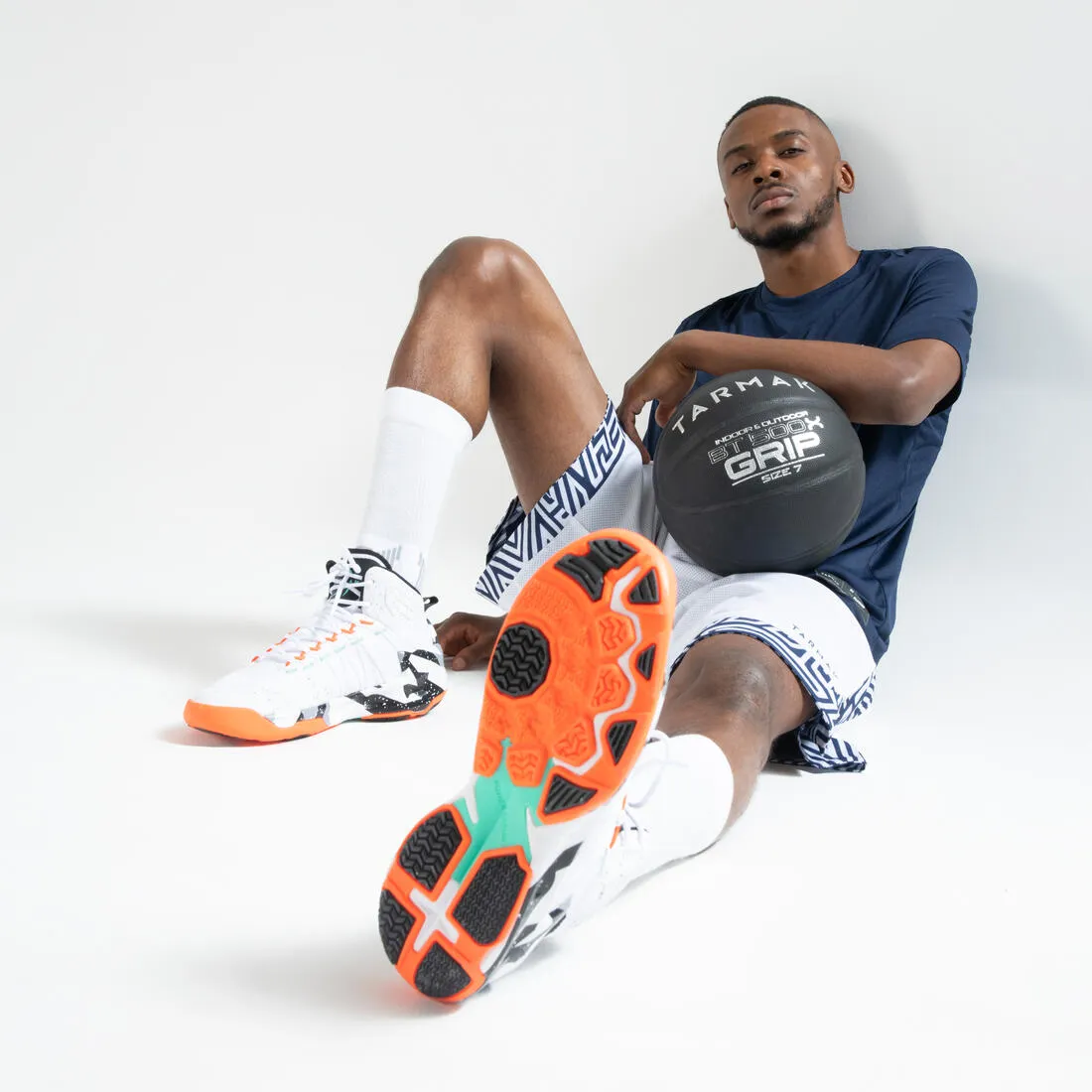 Men's/Women's Basketball Shoes SS500 - Grey/Orange