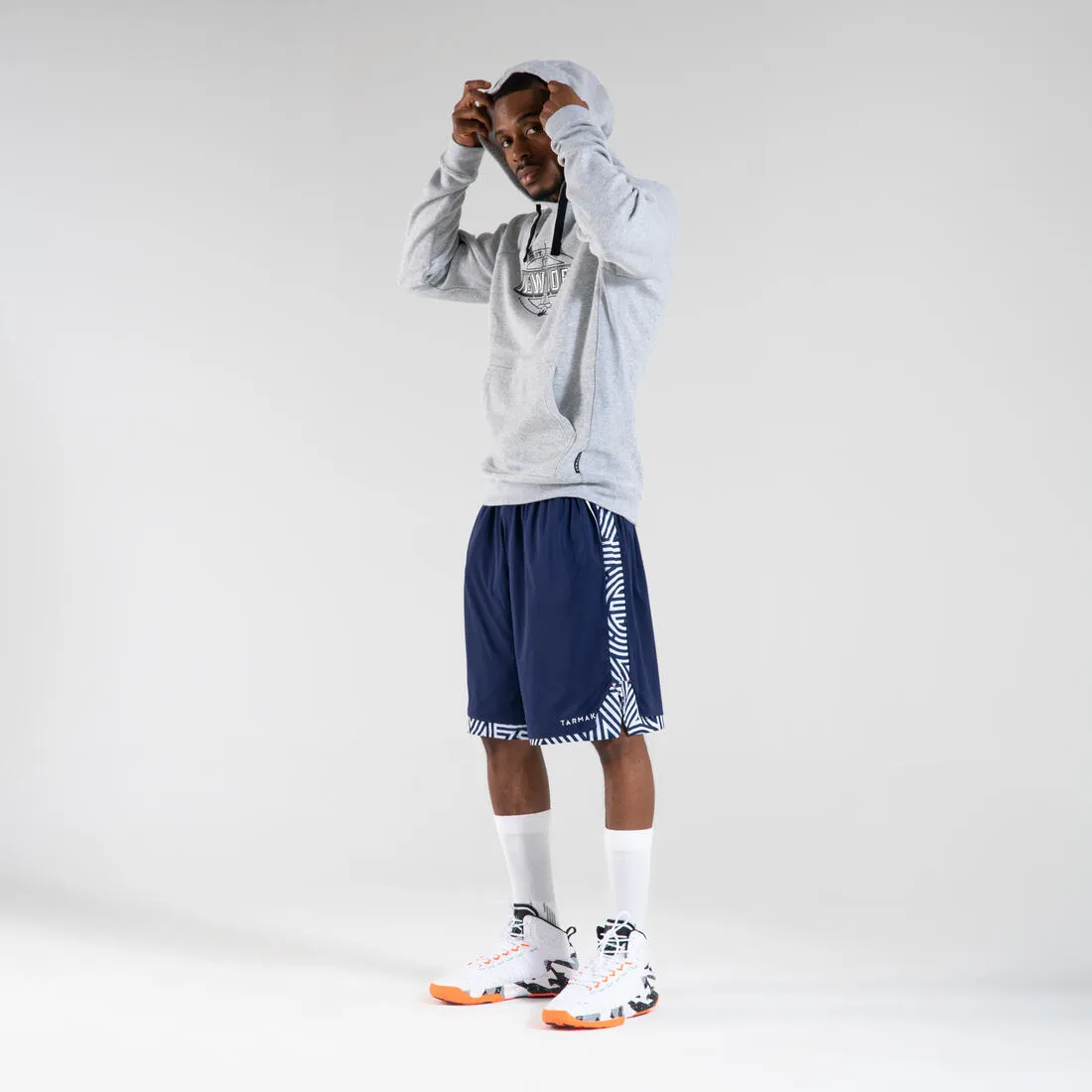 Men's/Women's Basketball Shoes SS500 - Grey/Orange