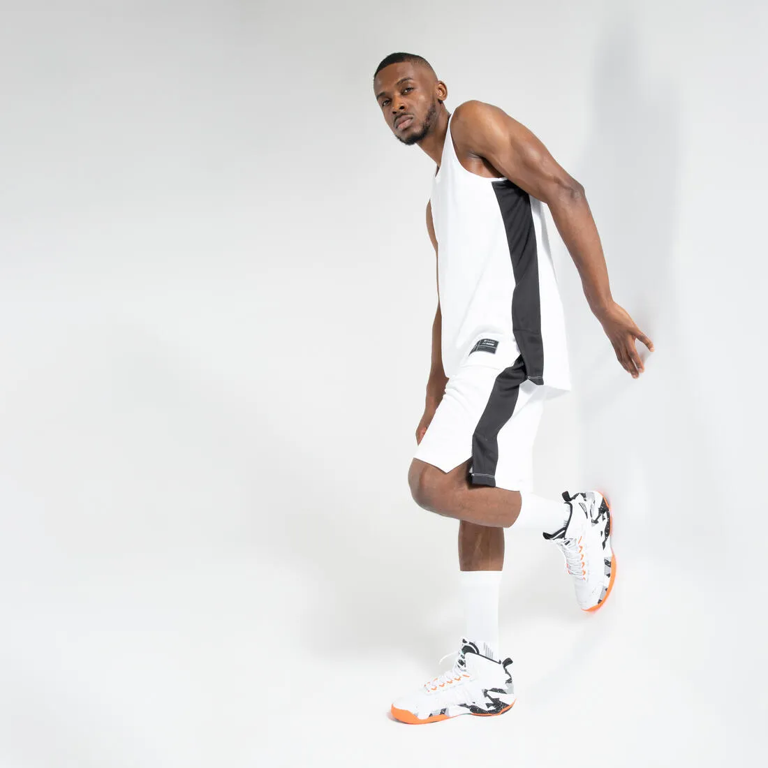 Men's/Women's Basketball Shoes SS500 - Grey/Orange