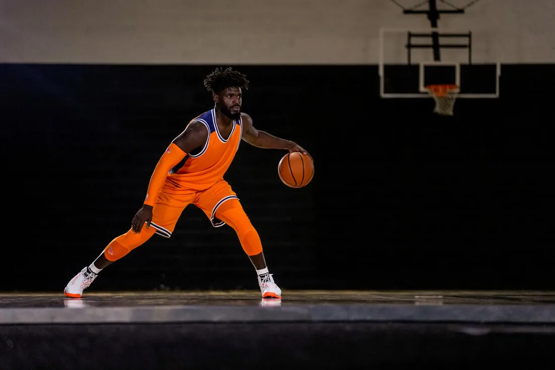 Men's/Women's Basketball Shoes SS500 - Grey/Orange
