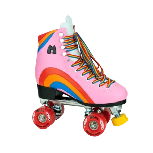Moxi Rainbow Rider Roller Skates - Pink Heart