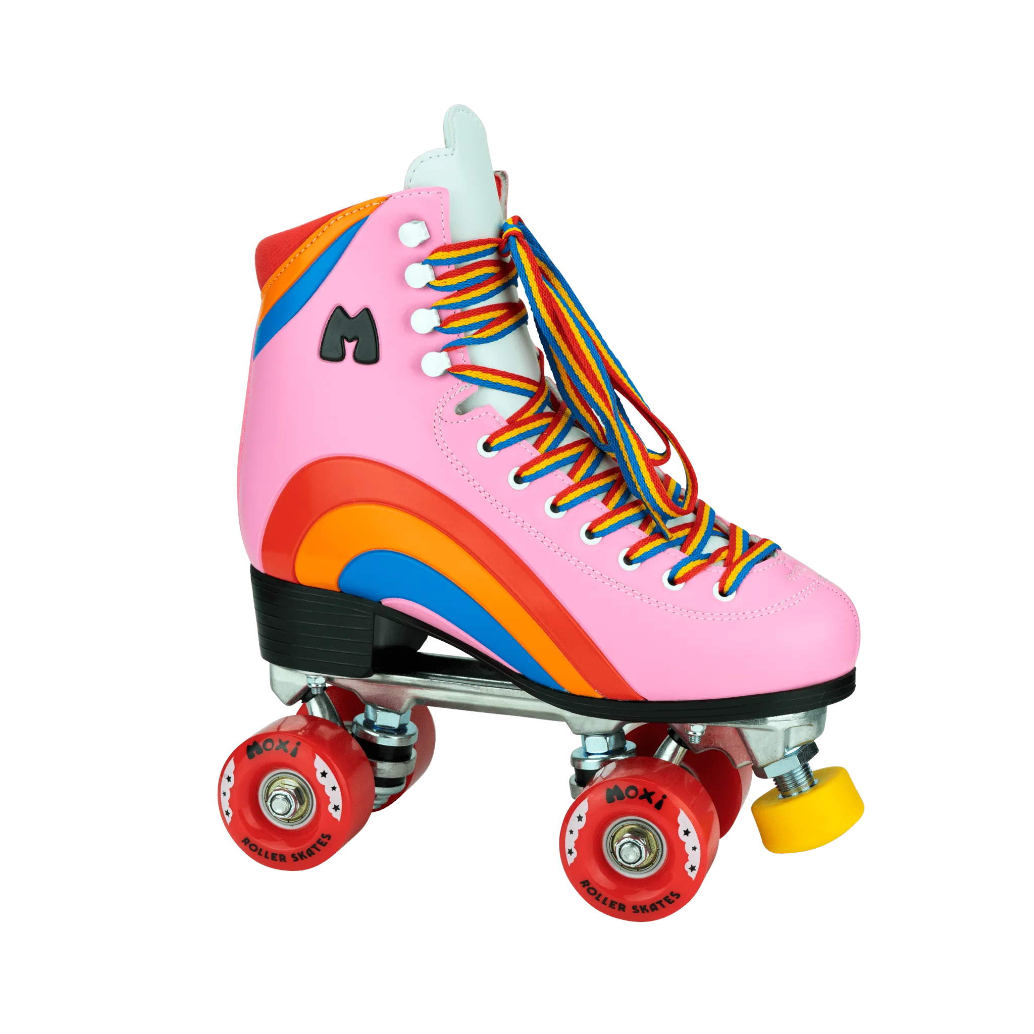 Moxi Rainbow Rider Roller Skates - Pink Heart