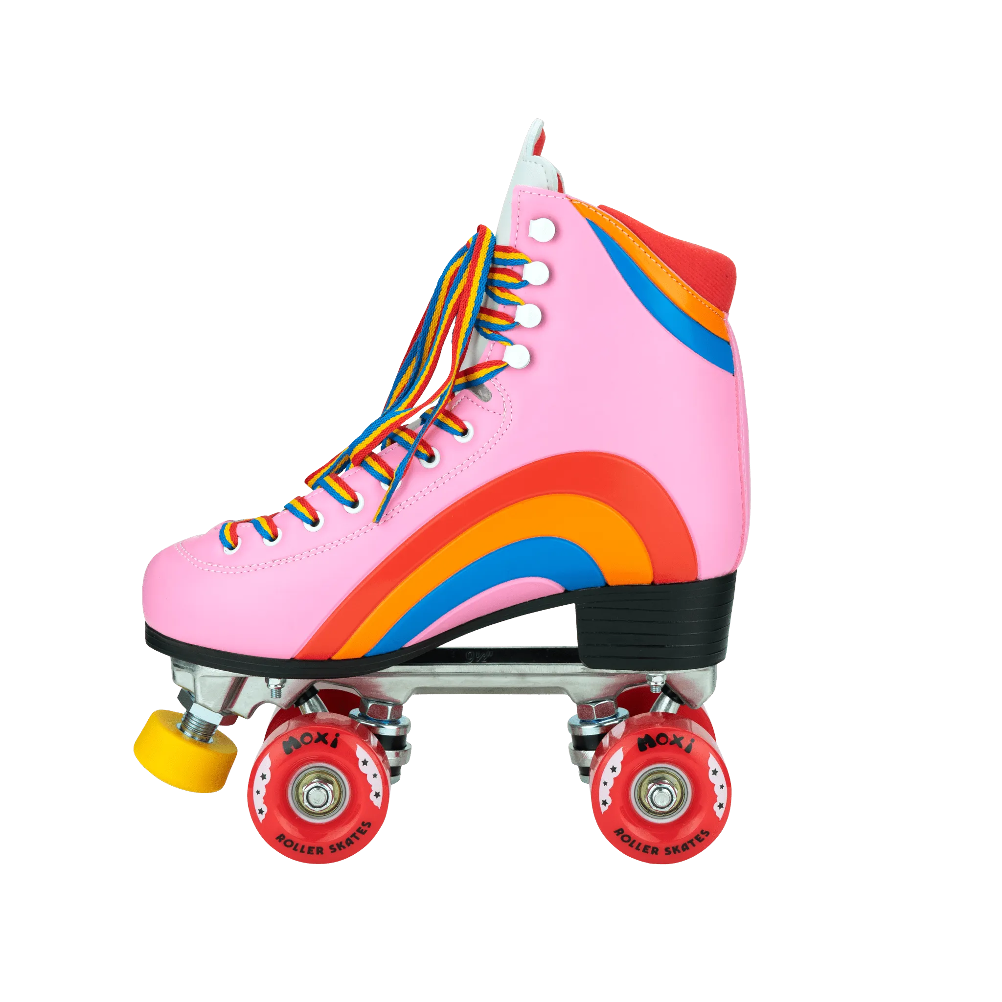 Moxi Rainbow Rider Roller Skates - Pink Heart