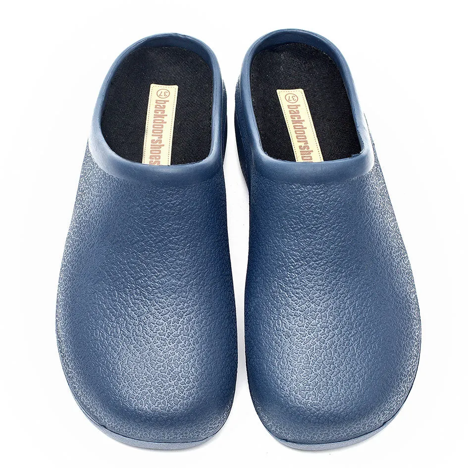 Navy Ladies Garden Clogs Backdoorshoes®