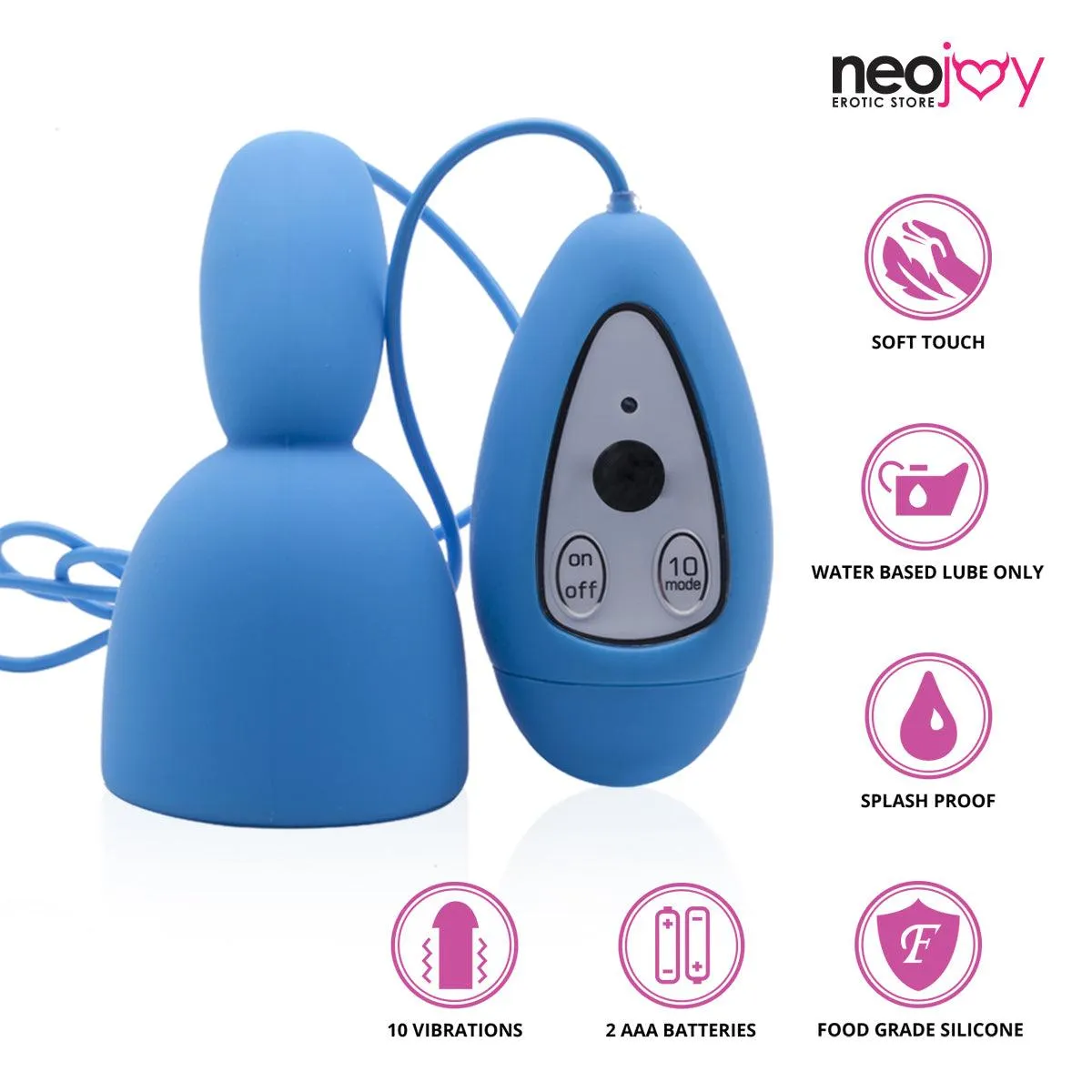 Neojoy Male Stamina Trainer Silicone 10 Speed Function Stimulating Penis Pump