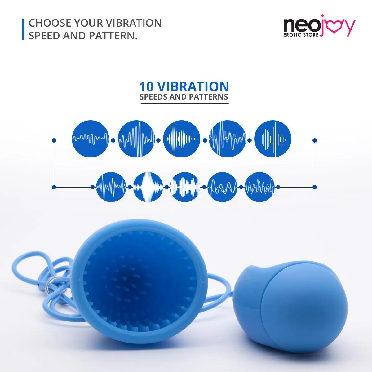 Neojoy Male Stamina Trainer Silicone 10 Speed Function Stimulating Penis Pump