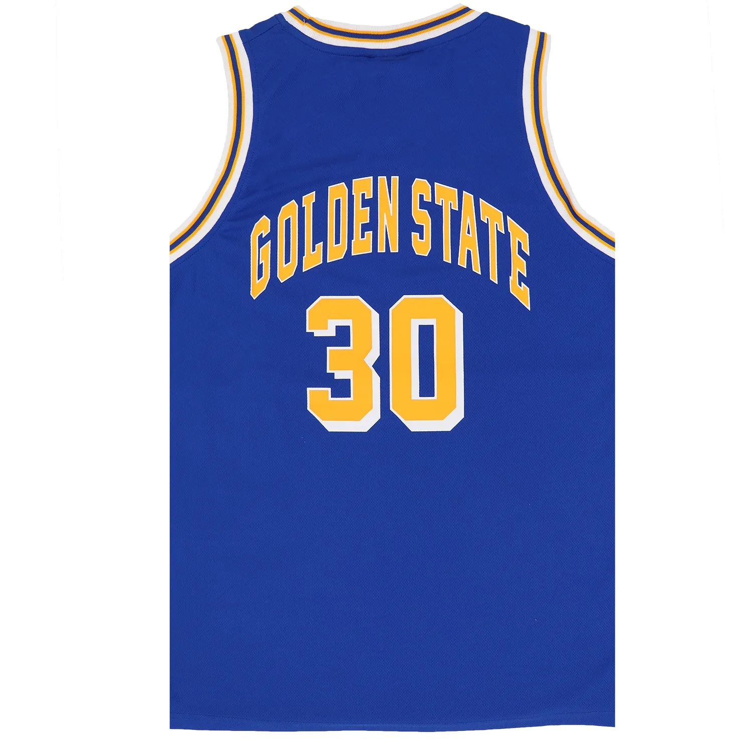 New Men's Basketball Jersey Sports T Shirt Tee Vest Tops Gym Chicago Los Angeles, Blue - Golden State 30, S