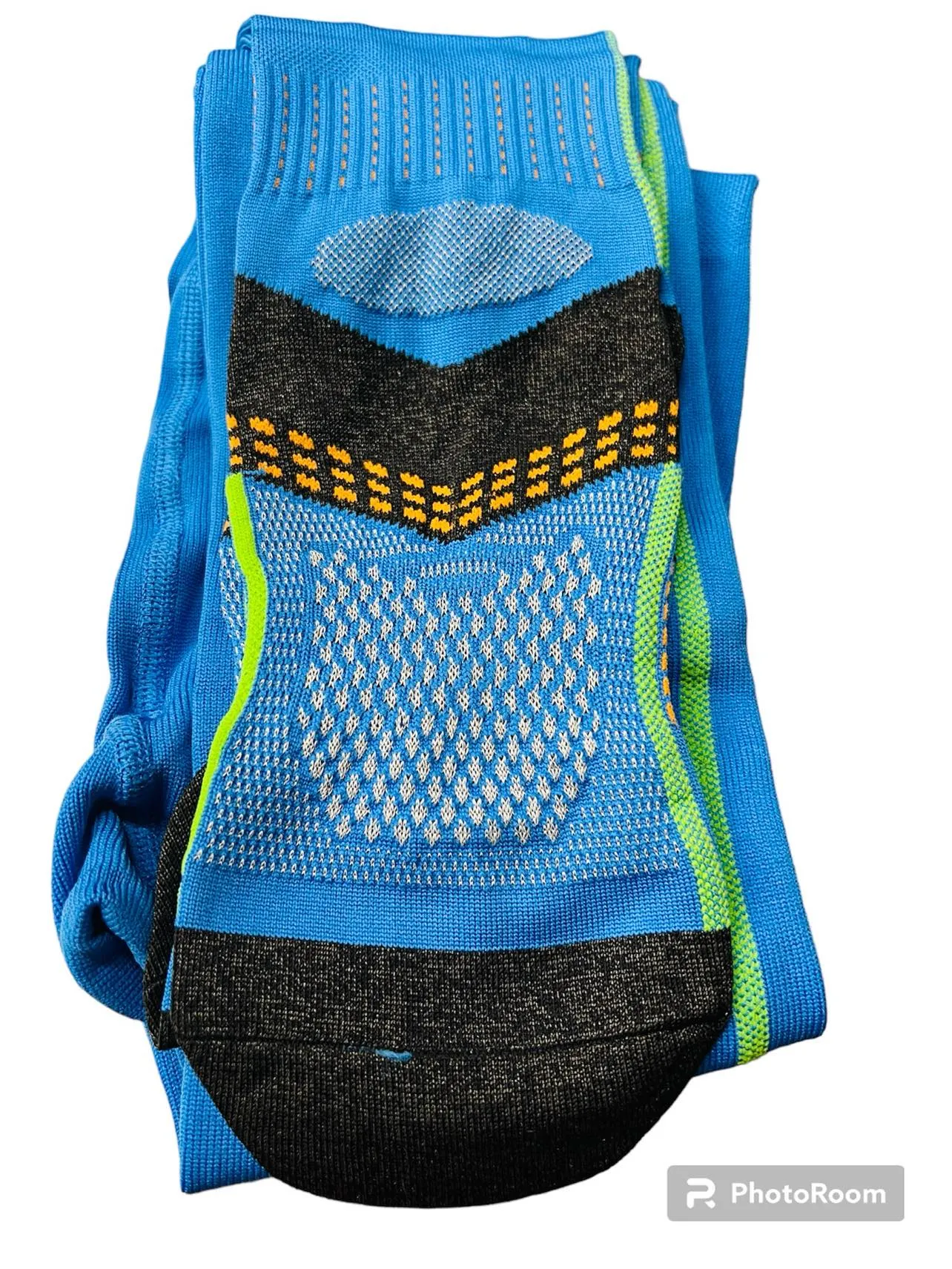New Performance legwear for Adults with thermocool fabric to keep warm, wicks away moisture, absorbs shock & regulates temperature! Great for any outdoor activity! Sz L Blue! Made in Italy (Check sizing in description)