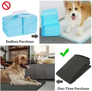 New Reusable Waterproof Dog Pee Pads Playpen Mat Cloth Potty Whelping Training Pad Absorbent Pet Mat, Sz Large!