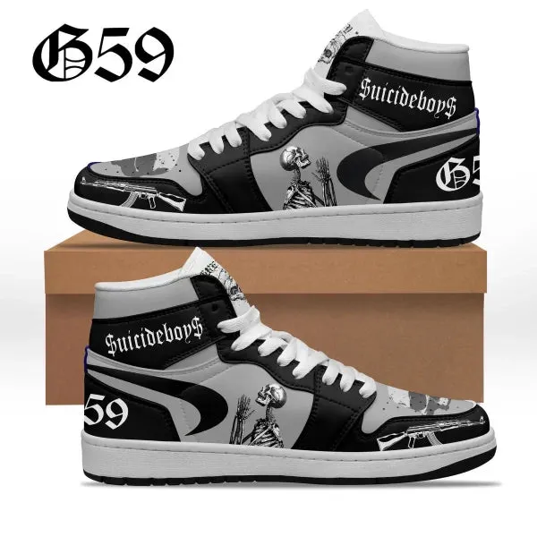 NEW Suicideboys Customized Air Jordan 1 High Top Shoes, Men's Sz 6.5, Retails $112 No Box