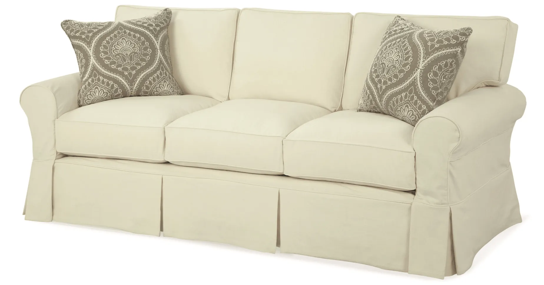 Newport II Slipcovered Sofa 84" 3/3