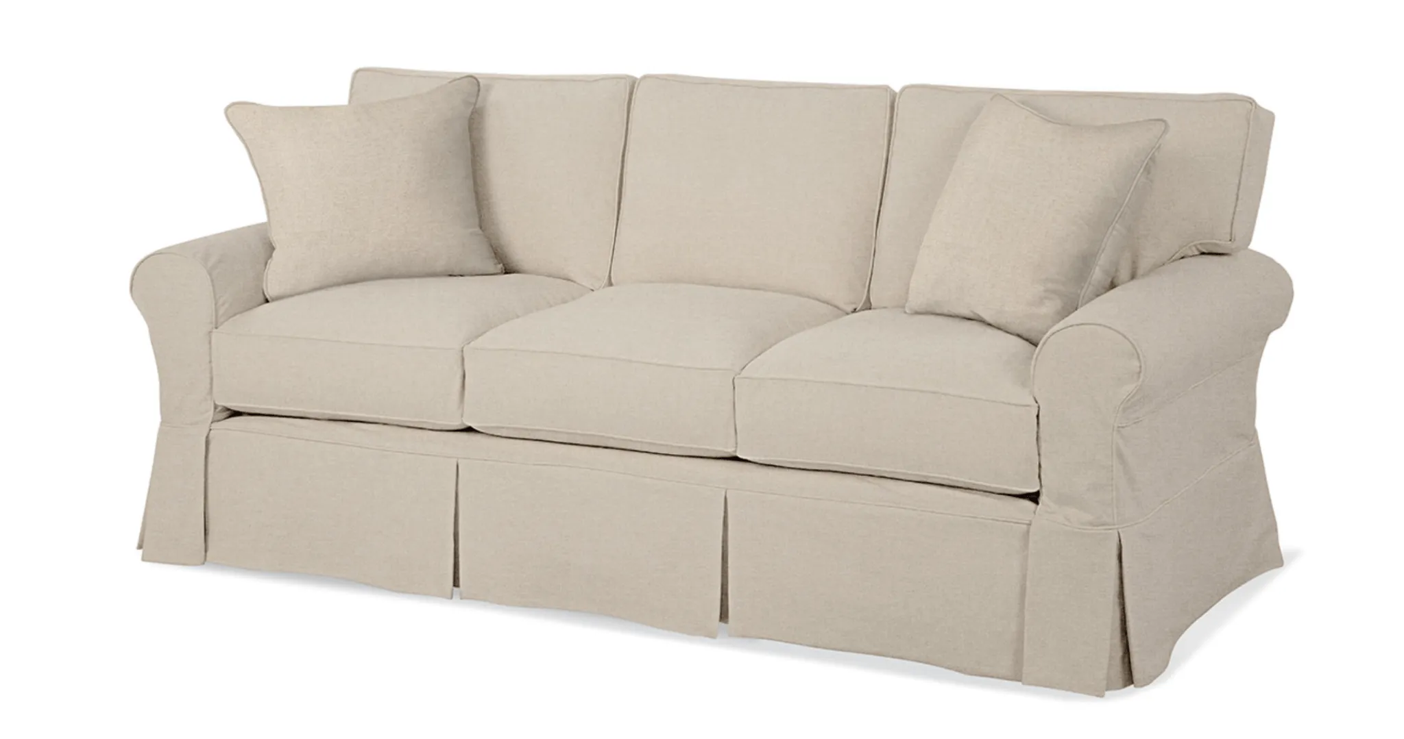 Newport II Slipcovered Sofa 84" 3/3