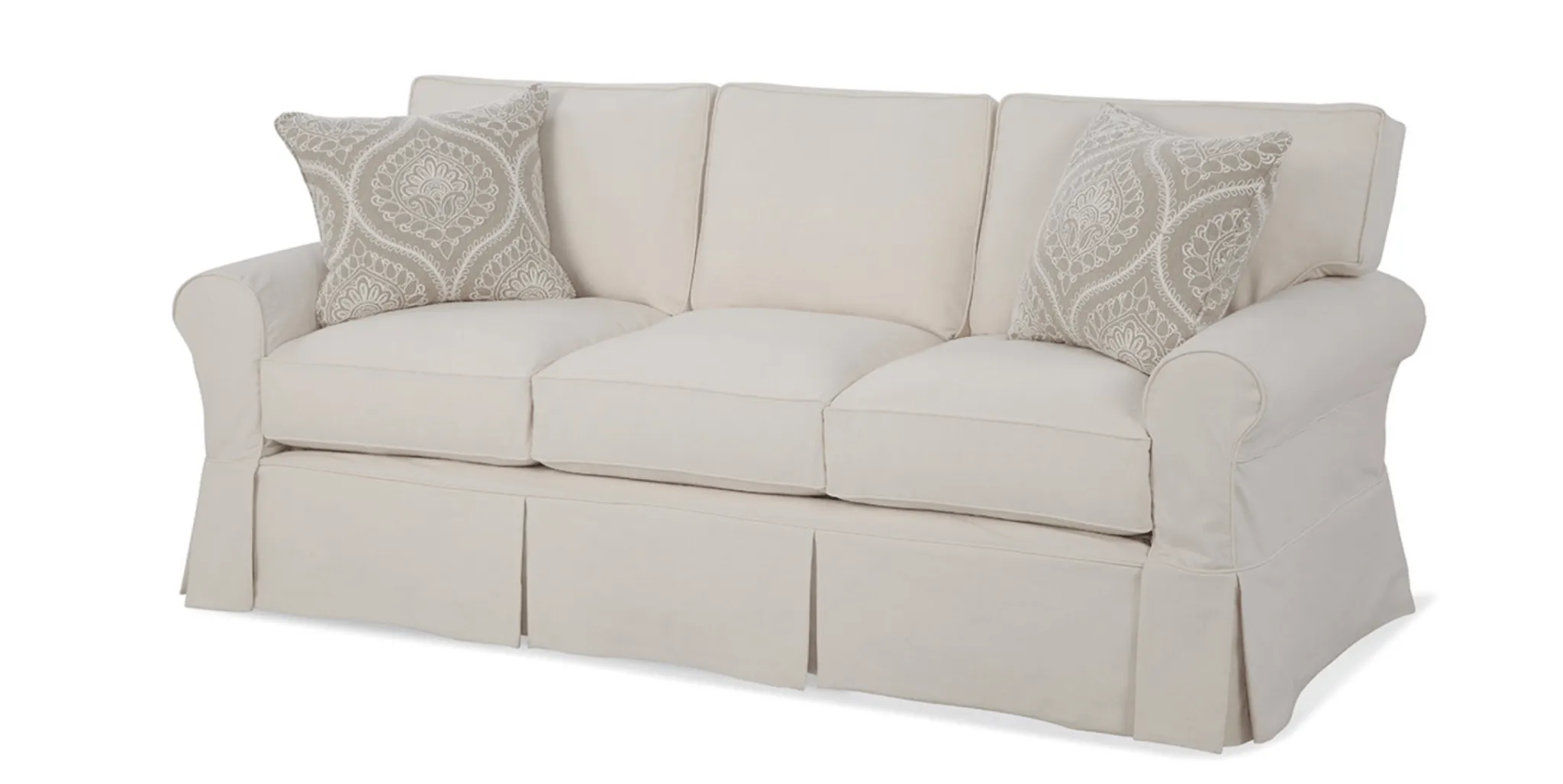 Newport II Slipcovered Sofa 84" 3/3