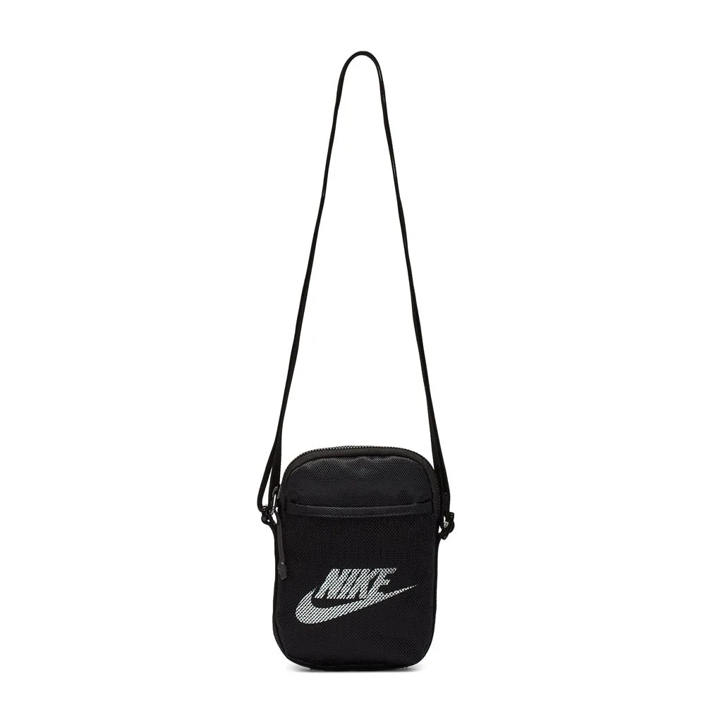 NIKE HERITAGE S CROSSBODY BAG - BLACK