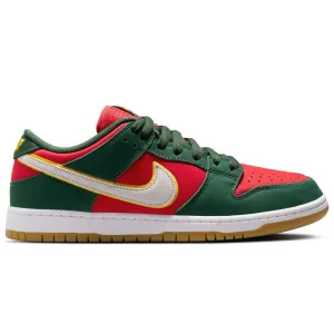 NIKE SB DUNK LOW PREMIUM SEATTLE SUPERSONICS - FIR/WHITE-UNIVERSITY GOLD-FIRE RED