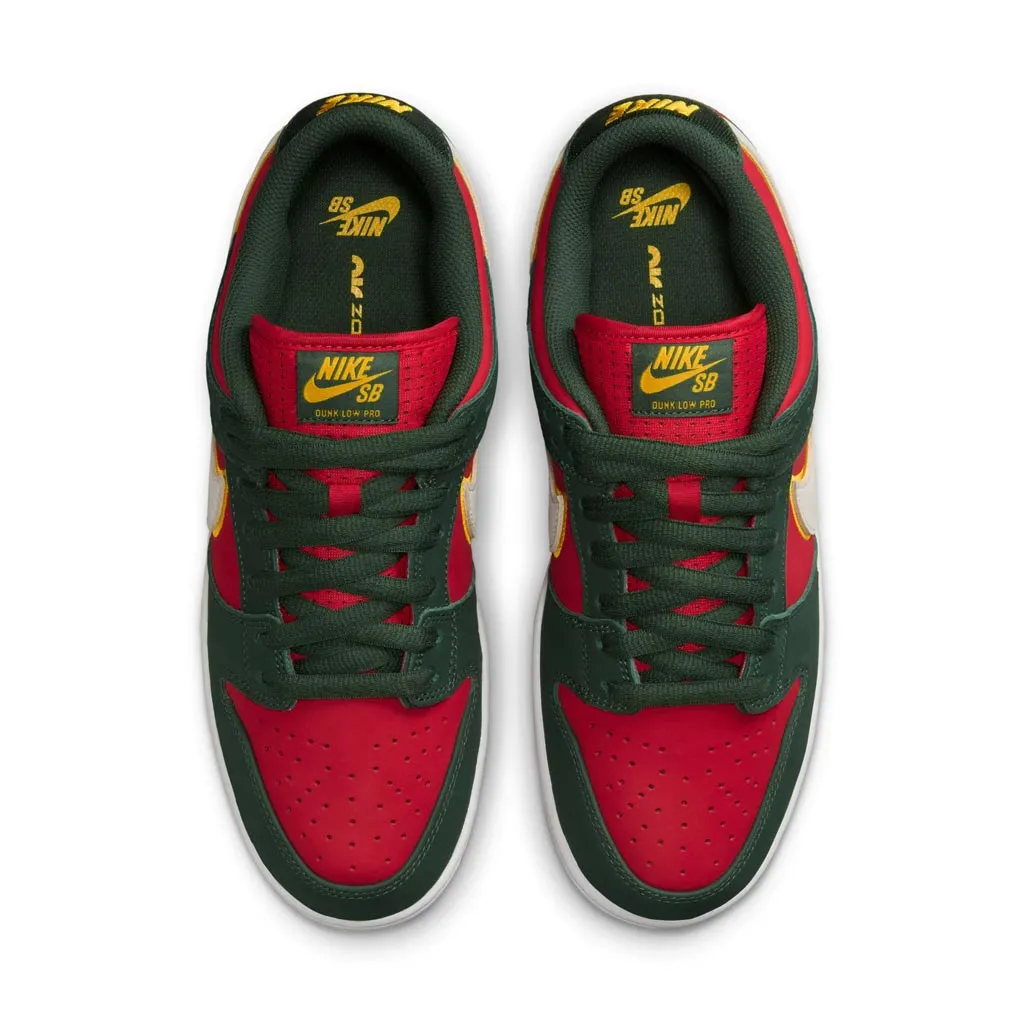 NIKE SB DUNK LOW PREMIUM SEATTLE SUPERSONICS - FIR/WHITE-UNIVERSITY GOLD-FIRE RED