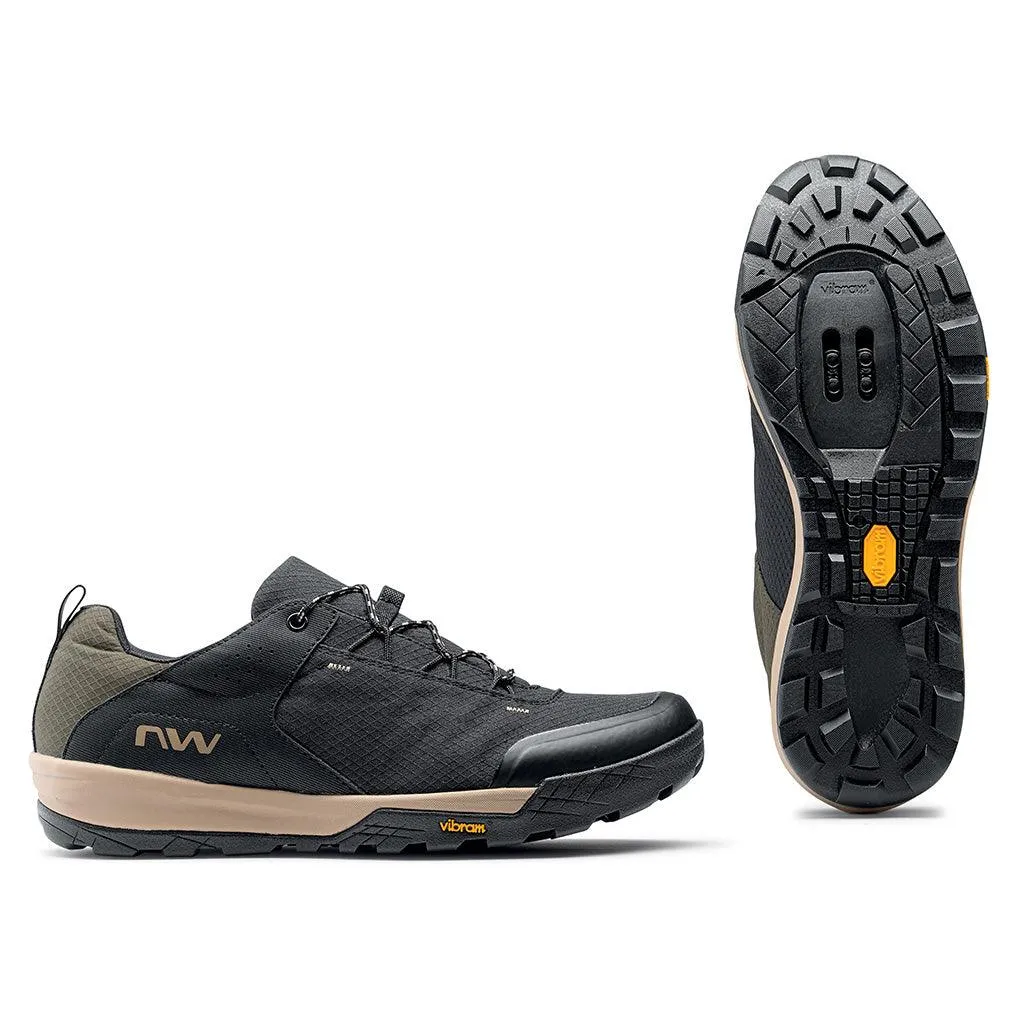 Northwave Rockit All Terrain Cycling Shoe (Black/Forest Green)