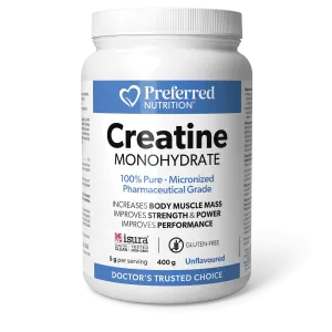 Preferred Nutrition Micronized Creatine 400 Grams Powder, Unflavoured