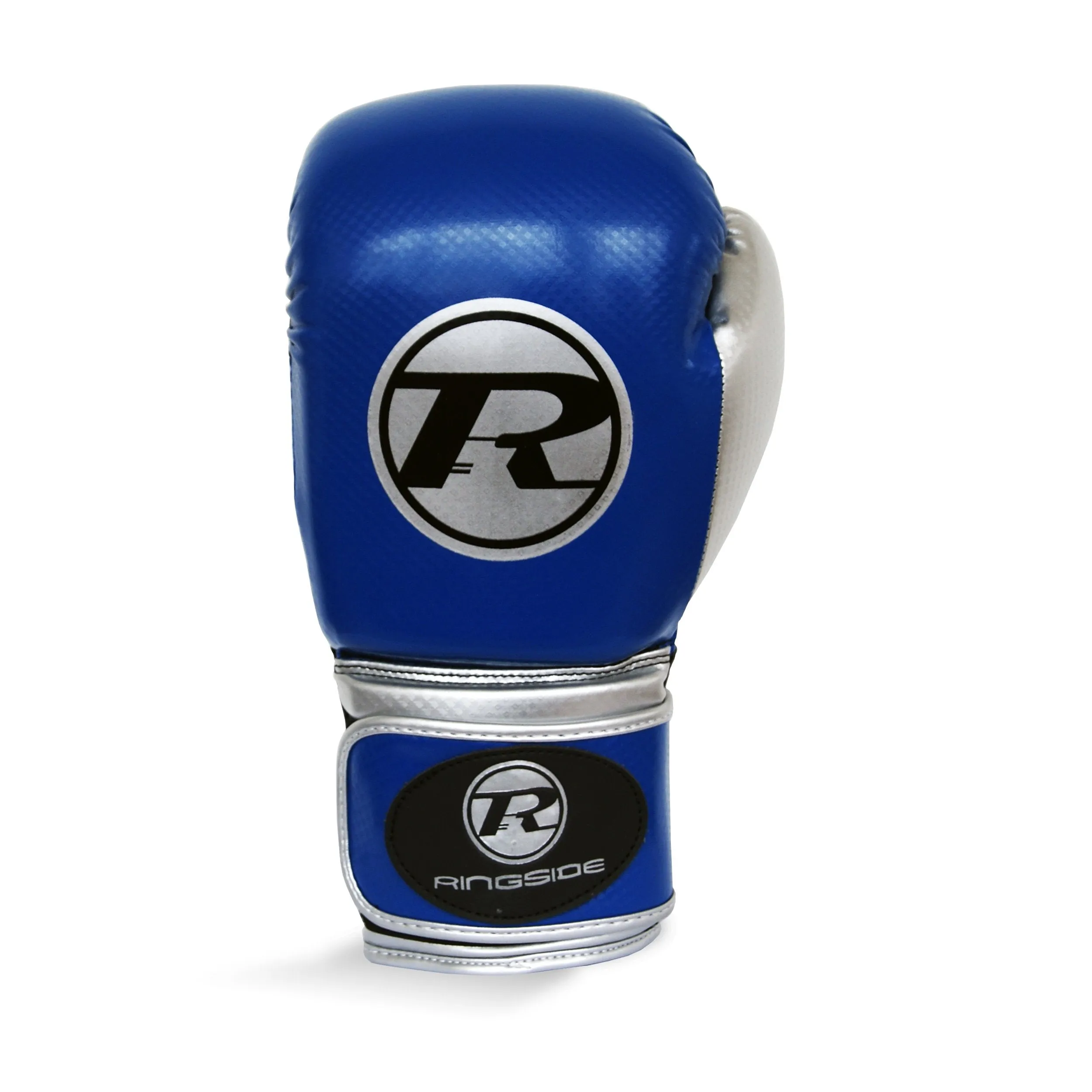 Pro Fitness Synthetic Leather Boxing Glove Metallic Navy / Black / Silver