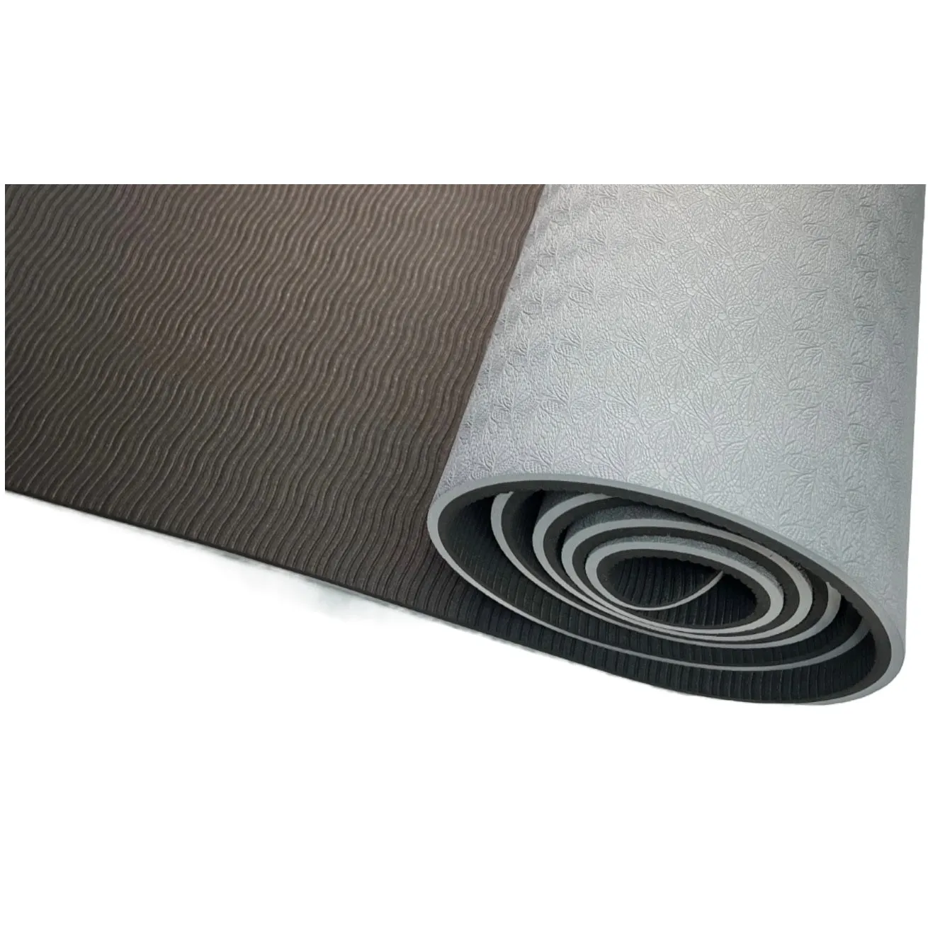 Professional Level Yoga / Pilates Mat - Staff Pick - Grey / Black