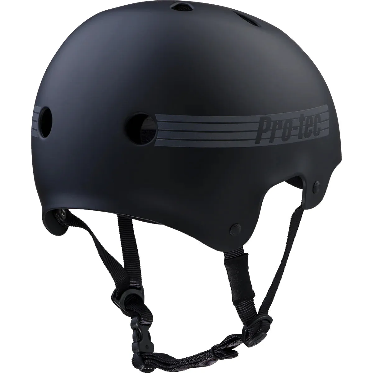 Protec Old School Matte Black Skate Helmet