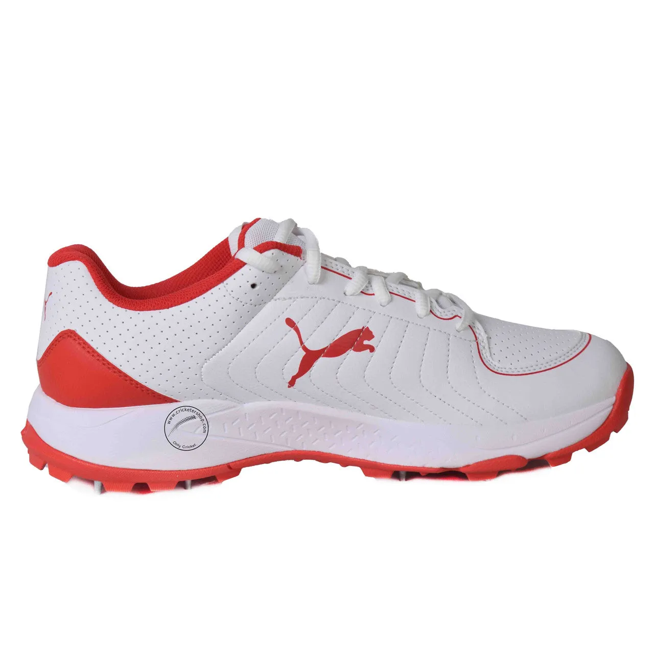 Puma 24.2 FH 10769801 Cricket Spike Shoes Red White Size
