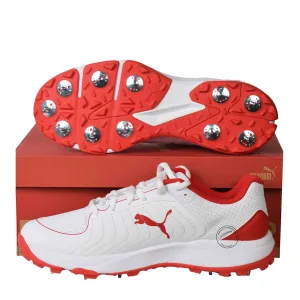 Puma 24.2 FH 10769801 Cricket Spike Shoes Red White Size