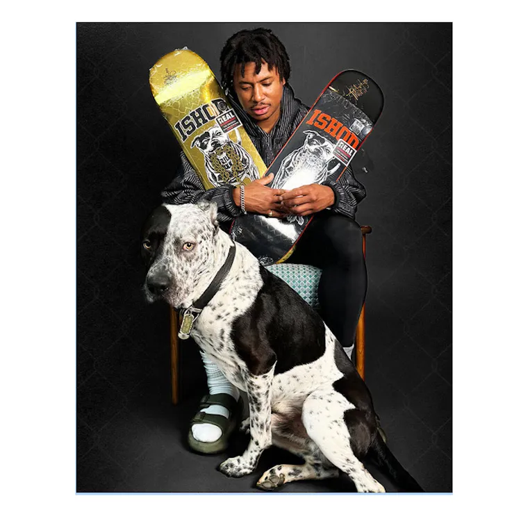 Real Skateboards Ishod Wair Good Dog (True Fit Mould) Skateboard Deck 8.25"