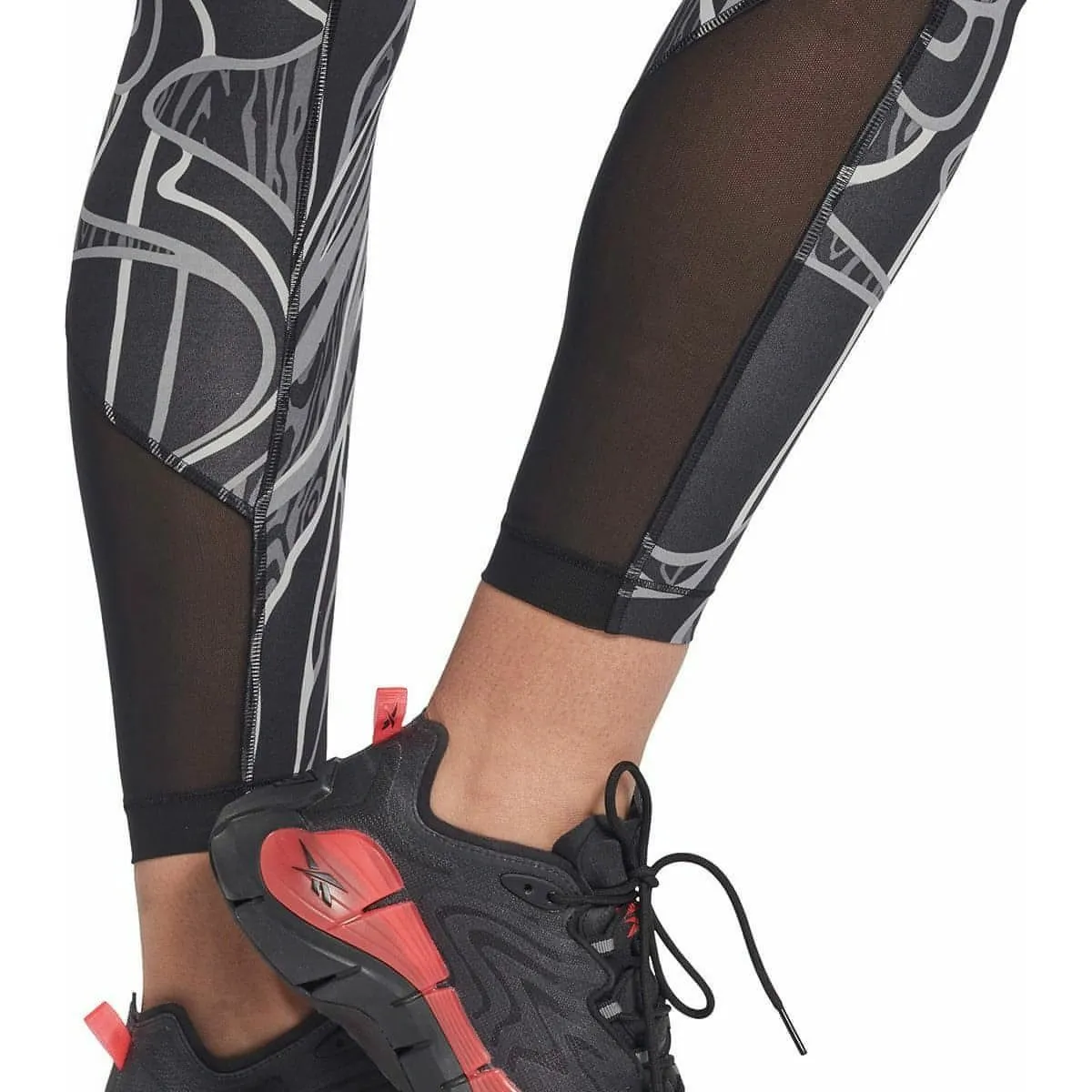 Reebok Lux Perform Mid Rise Womens Long Training Tights