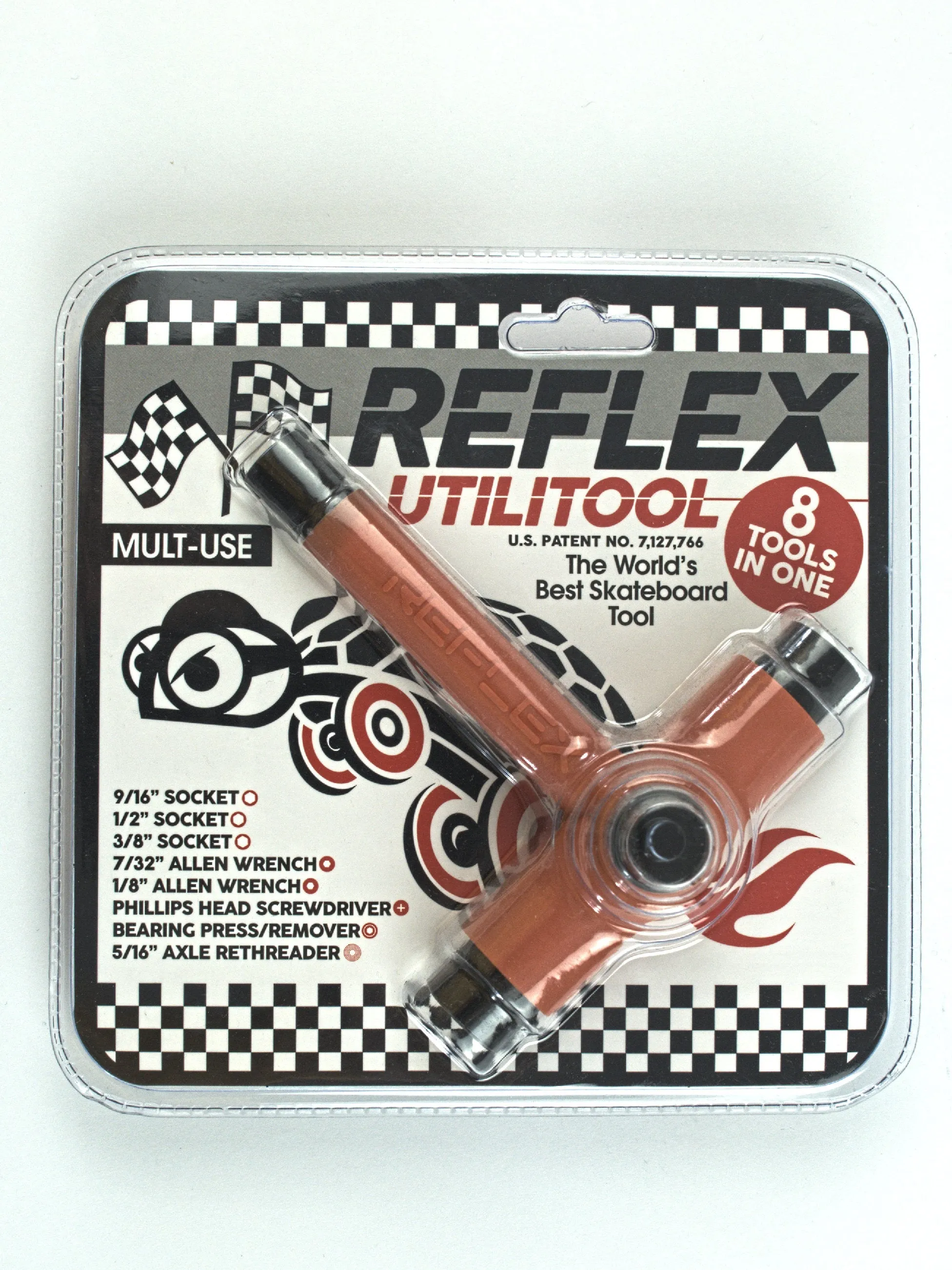 Reflex Hardware - Utlitool - Skateboard Tools - Red
