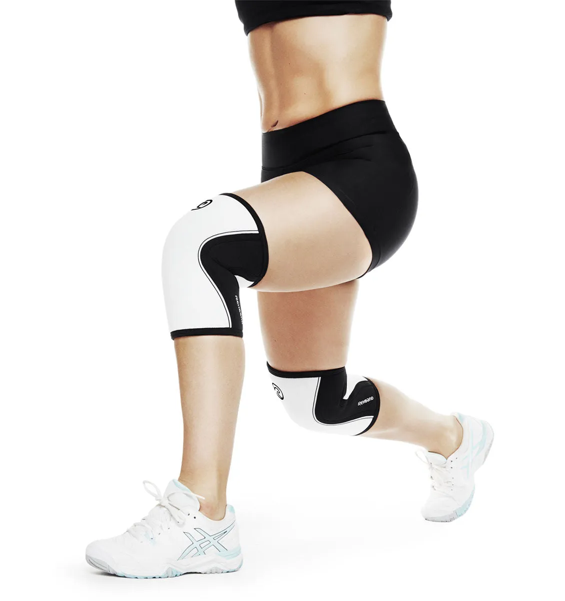 Rehband RX Knee Sleeve - 5mm - White/Black