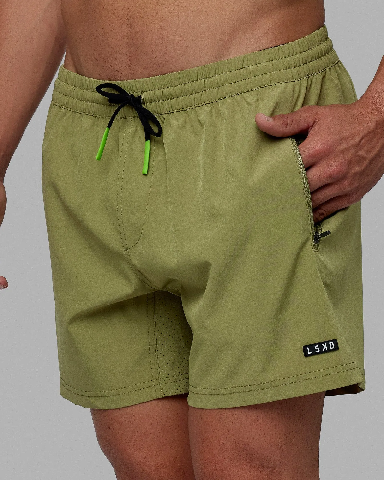 Rep 5'' Performance Short - Moss Stone-Lime