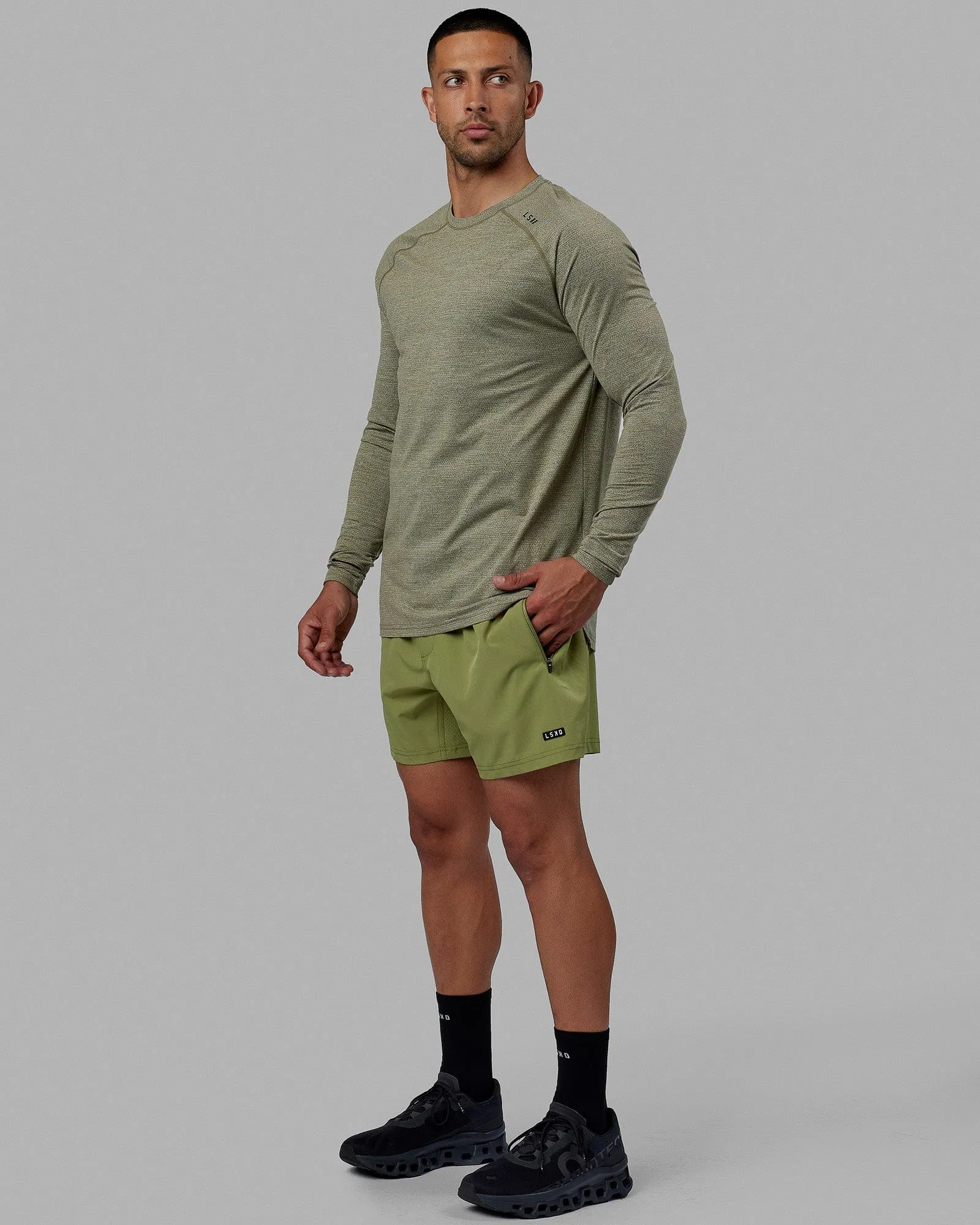 Rep 5'' Performance Short - Moss Stone-Lime