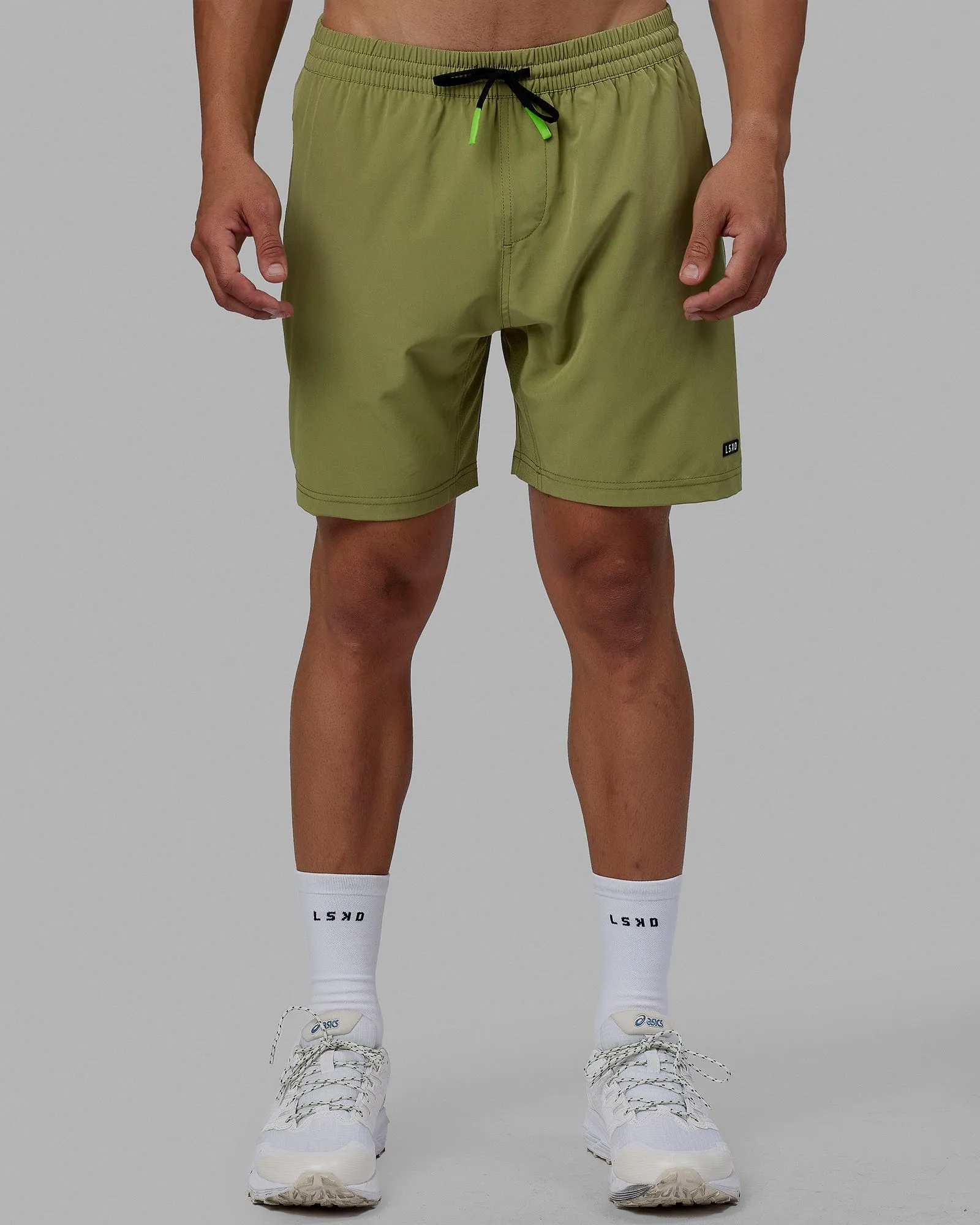 Rep 7'' Performance Short - Moss Stone-Lime