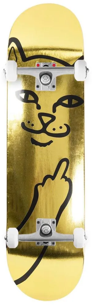 Rip N Dip Lord Nermal (Gold) x Venom Custom Complete Skateboard - 8.0"