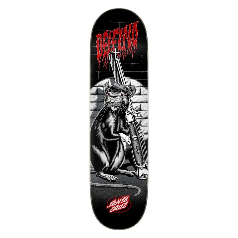 Santa Cruz Pro Delfino Skate Rat Skateboard Deck - 8.25"