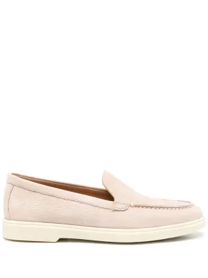 Santoni slip-on leather loafer
