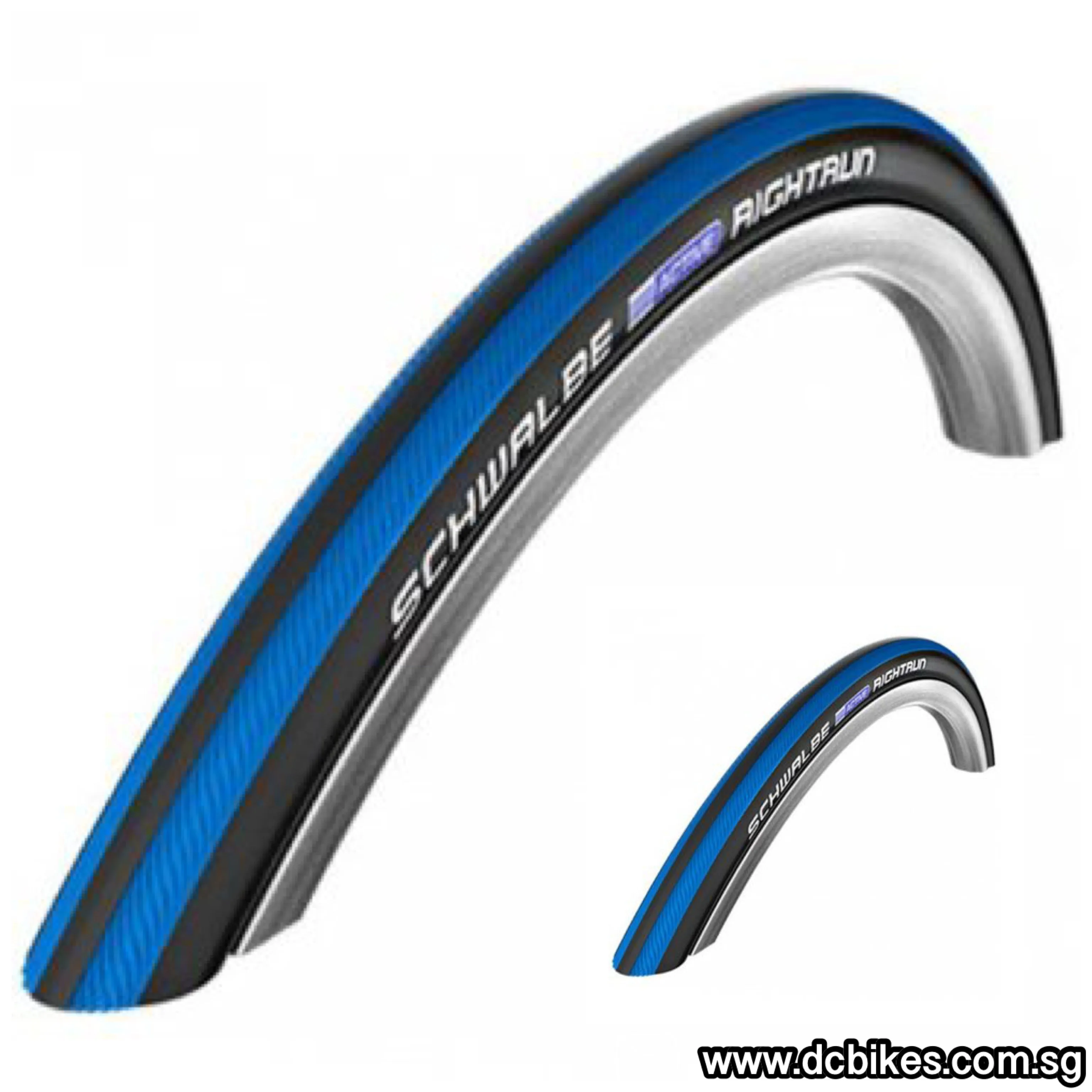 Schwalbe 22 | 24 X 1.0 Right Run 26 X 1.1 Black | Red | Grey Stripes Wired Tyres For Wheel Chair/Bicycle Etrto : 25-540/28-559 (2 Tires) 