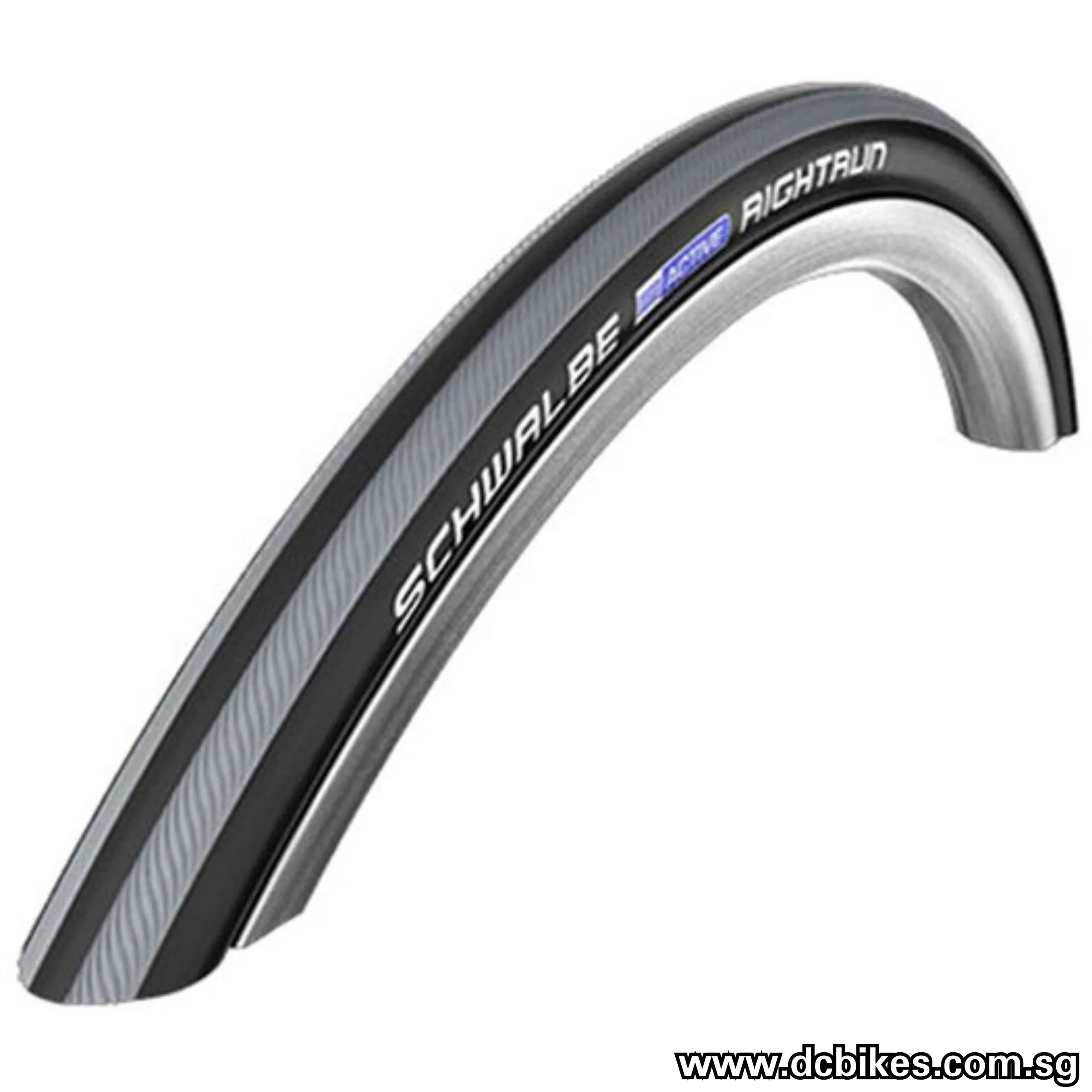 Schwalbe 22 | 24 X 1.0 Right Run 26 X 1.1 Black | Red | Grey Stripes Wired Tyres For Wheel Chair/Bicycle Etrto : 25-540/28-559 (2 Tires) 