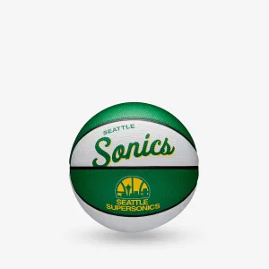 Seattle Supersonics NBA Team Retro Mini Basketball - Size 3