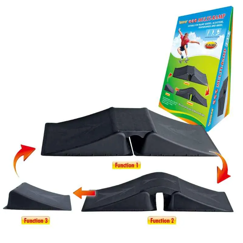 SKATE RAMP 3 IN ONE MULTI OUTDOOR PLAY