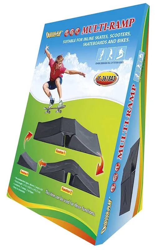 SKATE RAMP 3 IN ONE MULTI OUTDOOR PLAY