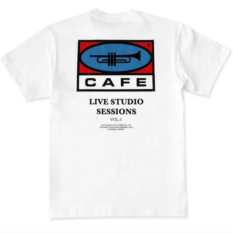 Skateboard Cafe 45 Tee T-Shirt White