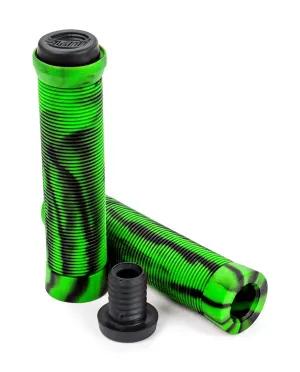 Slamm Scooter Pro Swirl Bar Grips - Green