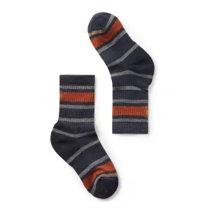 SmartWool Hike Light Cushion Crew Socks 1-Pack (Deep Navy Striped)